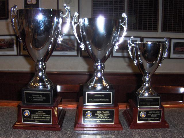 Nanuet Fire Department won three trophy's at the Warwick Parade on Saturday July 14th 2012. Marching, Color Guard and pumper.  Nice job.
Photo by Vincent P. Tuzzolino